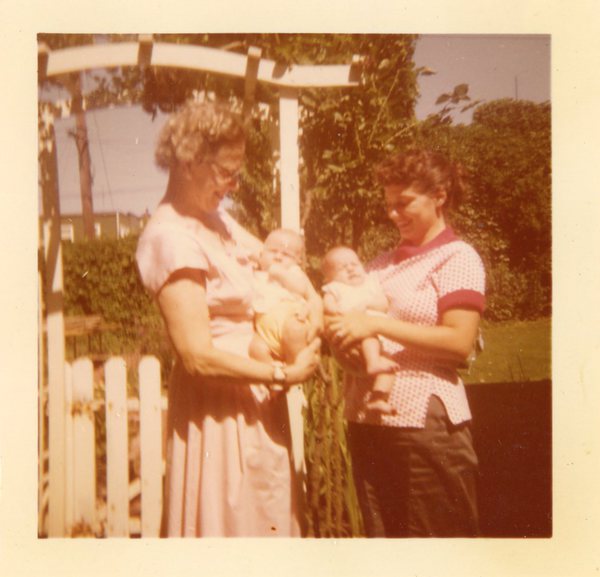Nana with Lori and Josephine Frame with Chris Frame