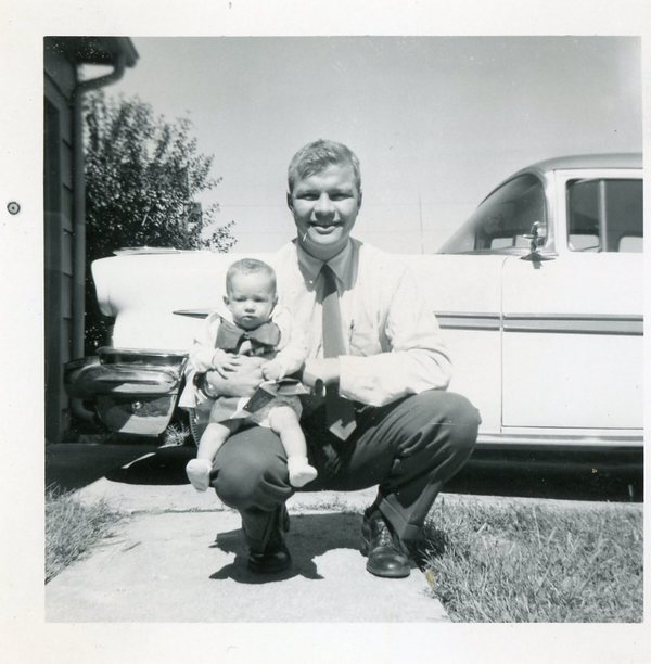 Papa with oldest child Lori