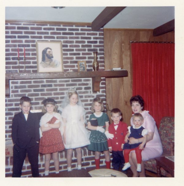 Lori on her 1st Communion