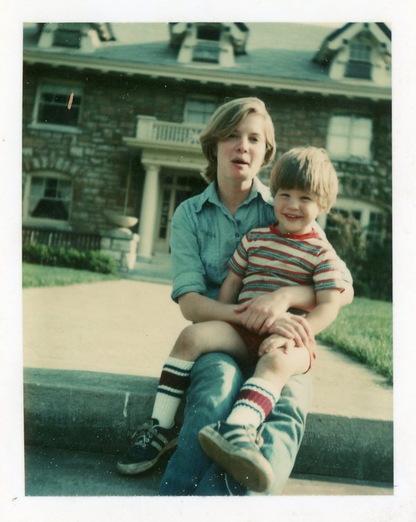 Lori and Billy on the steps at Westover