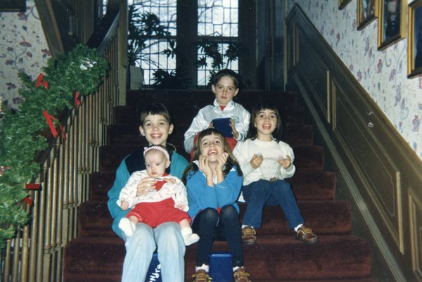 Tillmon kids at Nana and Papa's Christmas 1990