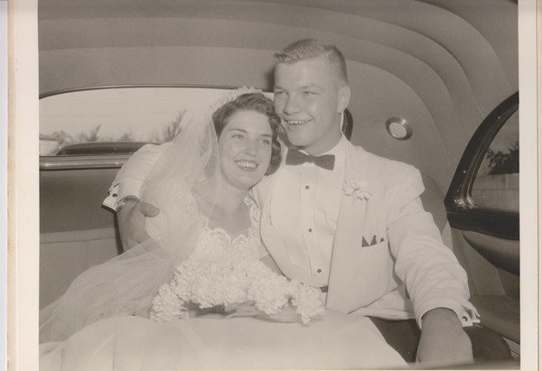 Bill and Ann Hodes on their wedding day.